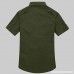 Mens Tops Casual Embroidery Military Pure Color Pocket Short Sleeve T-Shirt Army Green B07QGSBQZH